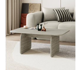 Τραπεζάκι σαλονιού Pietra χρώμα neo travertine 100x60x41,8εκ.