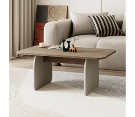 Τραπεζάκι σαλονιού Pietra χρώμα sepet oak - sandstone 100x60x41,8εκ.