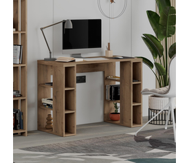 Γραφείο εργασίας Colmar χρώμα ανοιχτό καρυδί 106x50x75εκ.