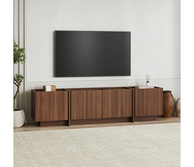 Έπιπλο τηλεόρασης Lowen χρώμα καρυδί milano 180x35x46,2εκ.