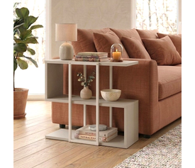 Τραπεζάκι βοηθητικό Homia χρώμα sandstone 56x25x56,5εκ.