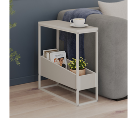 Τραπεζάκι βοηθητικό Lido χρώμα sandstone 60x22x62εκ.