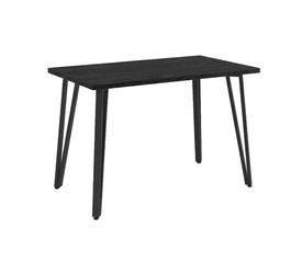 Τραπέζι Xana χρώμα black wood 120x70x77,5εκ.