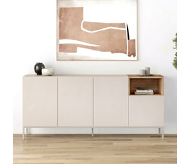 Μπουφές Cailin χρώμα sandstone - sepet oak 180x41,8x80εκ.