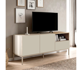 Έπιπλο τηλεόρασης Cailin χρώμα sandstone - sepet oak 140x41,8x55εκ.