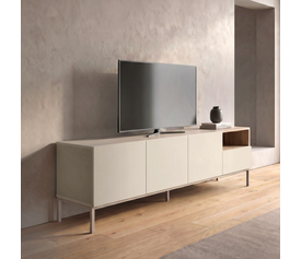 Έπιπλο τηλεόρασης Cailin χρώμα sandstone - sepet oak 180x41,8x55εκ.