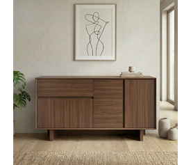Μπουφές Capri χρώμα καρυδί milano 146x45x76,5εκ.