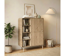 Μπουφές Colia χρώμα sepet oak 85x44x120,4εκ.