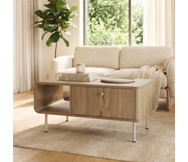 Τραπεζάκι σαλονιού Colia χρώμα sepet oak 90x60x40,4εκ.