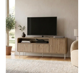 Έπιπλο τηλεόρασης Colia χρώμα sepet oak 140,3x34x55,7εκ.