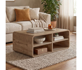 Τραπεζάκι σαλονιού Rovel χρώμα sepet oak 80,3x50x32,5εκ.