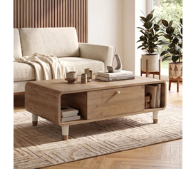 Τραπεζάκι σαλονιού Doro χρώμα sepet oak 100x60x34,6εκ.