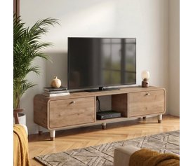 Έπιπλο τηλεόρασης Doro χρώμα sepet oak 150x34x41εκ.