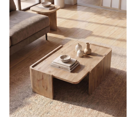 Τραπεζάκι σαλονιού Bora χρώμα sepet oak 82x52x28,5εκ.