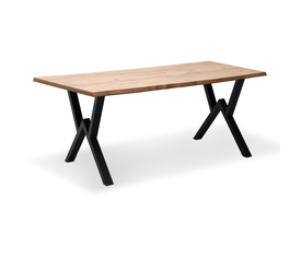 Τραπέζι Walter Mdf - μεταλλικό χρώμα ακακίας 140x80x75εκ.