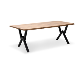 Τραπέζι Walter Mdf - μεταλλικό χρώμα ακακίας 200x100x75εκ.