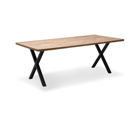 Τραπέζι Jeremy Mdf - μεταλλικό χρώμα ακακίας 200x100x75εκ.