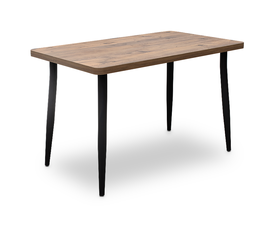 Τραπέζι Levico Mdf - μεταλλικό χρώμα ακακίας 120x70x75εκ.