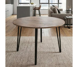 Τραπέζι Zeno χρώμα ακακίας Ø110x73,5εκ.