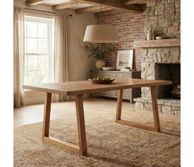 Τραπέζι Liora Mdf - ξύλινο χρώμα ακακίας 180x90x75εκ.