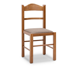 Καρέκλα τραπεζαρίας Virginia από μασίφ ξύλο οξιάς χρώμα καρυδί 42,5x42,5x88εκ.