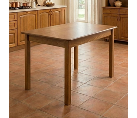 Τραπέζι Bergen μασίφ ξύλο-MDF επεκτεινόμενο χρώμα καρυδί 120/150x68x77εκ.