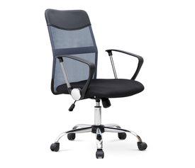 Καρέκλα γραφείου Franco με ύφασμα Mesh χρώμα γκρι - μαύρο 59x57x95/105εκ.