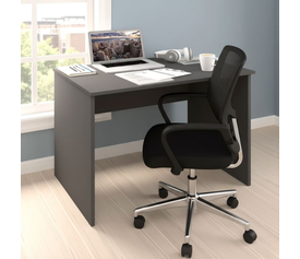 Γραφείο εργασίας Kalen χρώμα ανθρακί 90x60x74εκ.