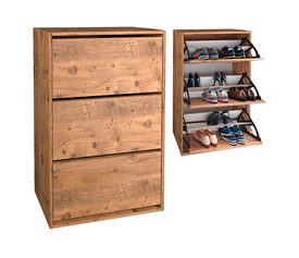 Παπουτσοθήκη Nave 18 ζευγών χρώμα pine oak 73,6x24x110εκ.