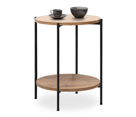 Βοηθητικό τραπεζάκι Argento χρώμα pine oak 43x43x60εκ.