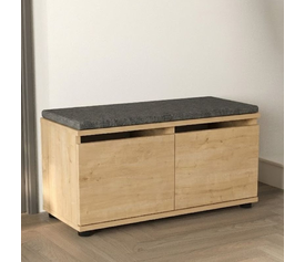 Παπουτσοθήκη Twain 8 ζευγών χρώμα sapphire oak 80x35x42εκ.