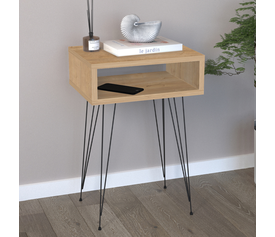 Κομοδίνο Scott χρώμα sapphire oak 40x30x60εκ.