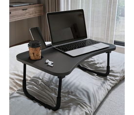 Τραπεζάκι laptop Sedon χρώμα ανθρακί 59,2x39,2x26,2εκ.