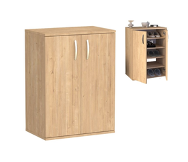 Παπουτσοθήκη - Ντουλάπι Manolo χρώμα sapphire oak 60x38x81,4εκ.