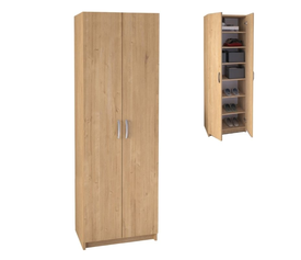 Παπουτσοθήκη Renso δίφυλλη χρώμα sapphire oak 59,8x37,8x178,5εκ.