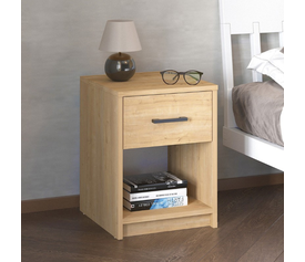 Κομοδίνο Scoty χρώμα sapphire oak 40,2x35,3x55εκ.