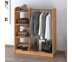 Έπιπλο εισόδου Rozesme χρώμα pine oak 120x40x135εκ.