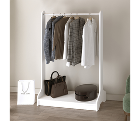 Έπιπλο εισόδου Belgum χρώμα λευκό 87,3x35x128εκ.