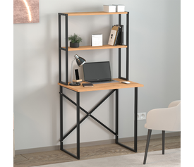 Γραφείο εργασίας Pope χρώμα pine oak 73x52x146εκ.