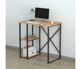 Γραφείο εργασίας Verno χρώμα pine oak 90x59,8x92,8εκ.