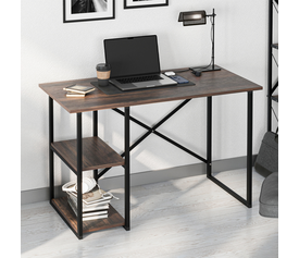 Γραφείο εργασίας Odeon χρώμα rustic καρυδί 120x59,8x73,8εκ.