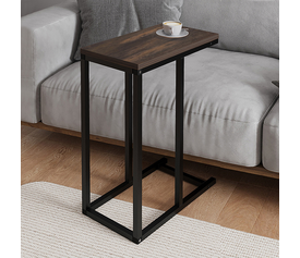 Τραπεζάκι βοηθητικό Agiro χρώμα rustic καρυδί 45,7x25,5x62,9εκ.