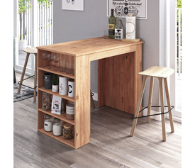 Τραπέζι μπαρ Toska χρώμα pine oak 112,2x64x91,8εκ.