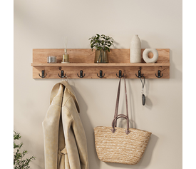 Κρεμάστρα τοίχου Kery χρώμα pine oak 91x11x20εκ.