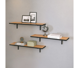 Ραφιέρα τοίχου Versa 3 τεμαχίων χρώμα pine oak 80x19x17εκ.
