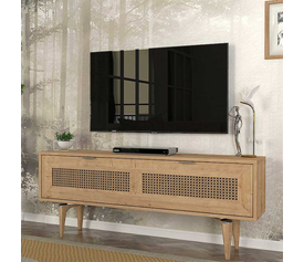 Έπιπλο τηλεόρασης Sirona χρώμα sapphire oak 140x30x55εκ.