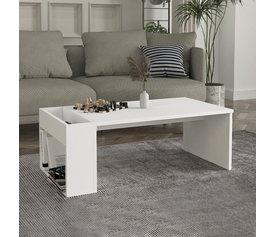 Τραπεζάκι σαλονιού View χρώμα λευκό 95x50x34εκ.