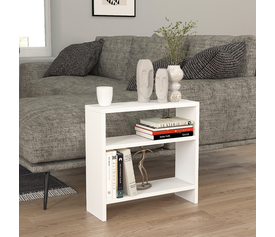 Τραπεζάκι βοηθητικό Silvanus χρώμα λευκό 51x17,5x49εκ.