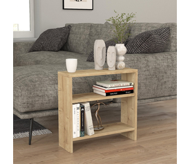 Τραπεζάκι βοηθητικό Silvanus χρώμα sapphire oak 51x17,5x49εκ.