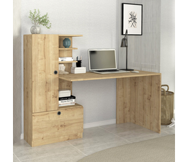 Γραφείο εργασίας Domingo χρώμα sapphire oak 149,5x60x120εκ.